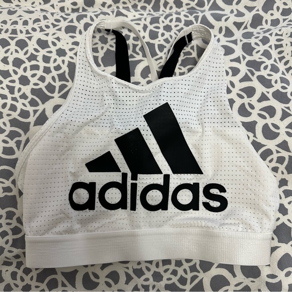 Adidas mesh high neck sports bra - Picture 1 of 4